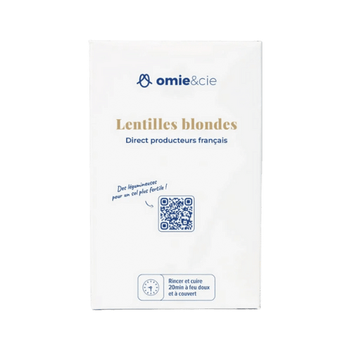 Omie - Lentilles blondes direct producteur - 500g