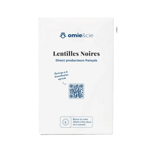 Omie - Lentilles noires direct producteur - 500g