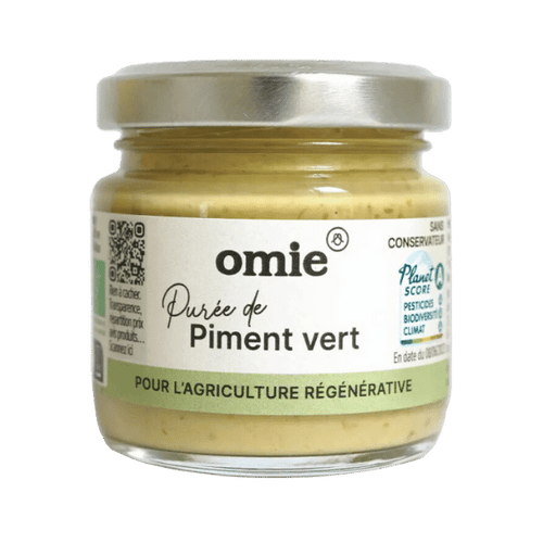 Omie - Purée piment vert bio - 85g