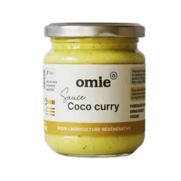 Omie - Sauce coco curry jaune de madras bio - 190g