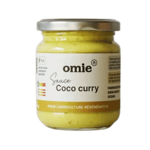 Omie - Sauce coco curry jaune de madras bio - 190g