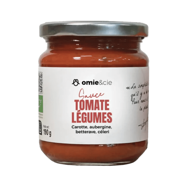 Omie - Sauce tomate aux légumes bio - 190g