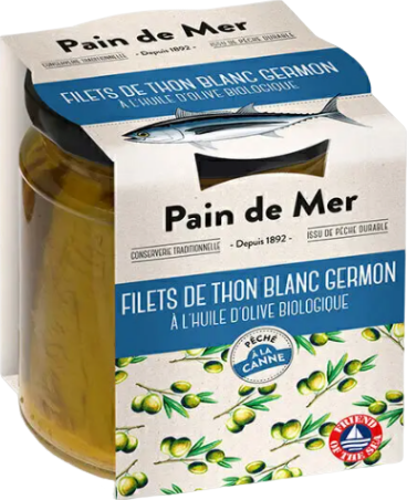 Filets de thon blanc à l'huile d'olive bio - 220g