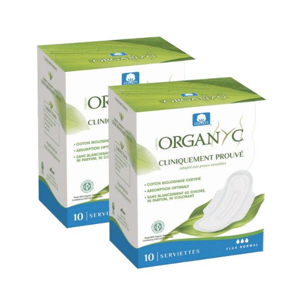 Organyc - Serviettes ultra fines/normales bio - 2x10