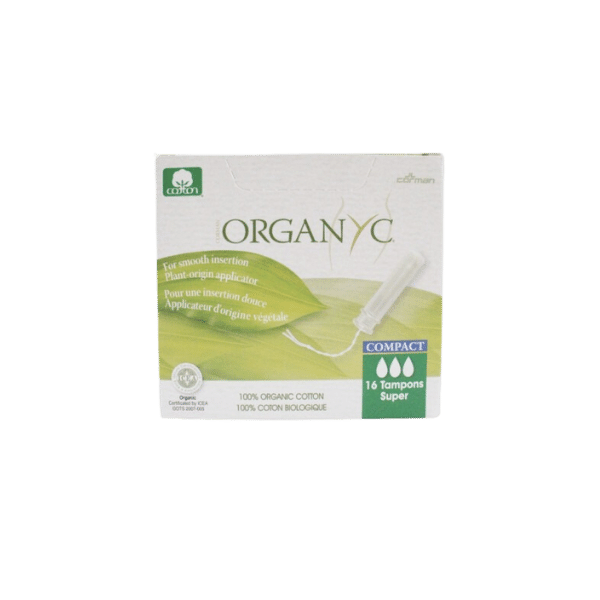 Organyc - Tampons compact super avec applicateur, origine végétale - x16