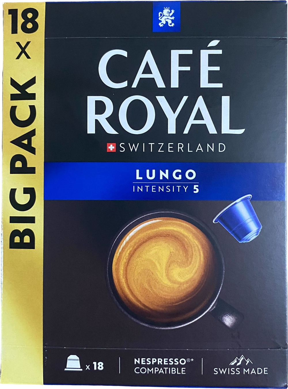 Café lungo intensité 5 - 18 capsules compatibles Nespresso