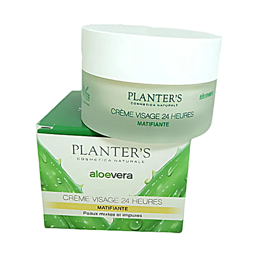 Crème visage 24h matifiante Aloe vera - 50ml