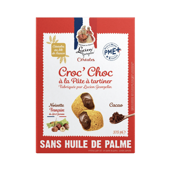 Céréales fourrées à la pâte à tartiner - 375g - Lucien Georgelin