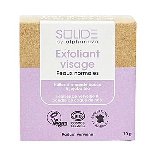 Exfoliant visage pour peaux normales bio - 75g