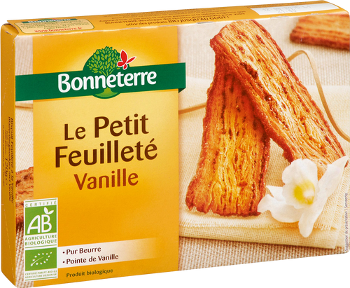 Petits feuilletés à la vanille bio - 120g