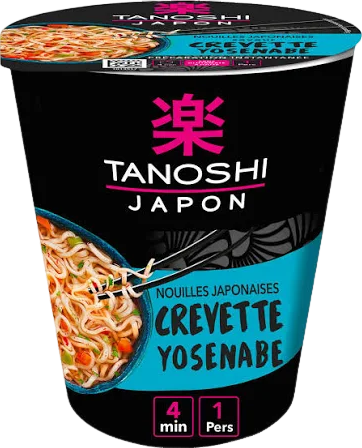 Cup nouilles japonaises saveur crevette - 65g