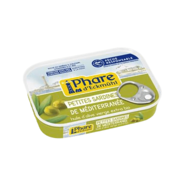 Phare D'Eckmühl - Petites sardines à l'huile d'olive bio - 100g