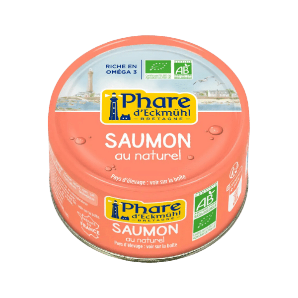 Phare D'Eckmühl - Saumon au naturel bio - 93g