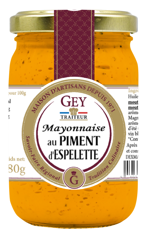 Mayonnaise au piment d'espelette - 180g