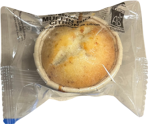 Muffin à l'huile essentielle de citron bio - 50g