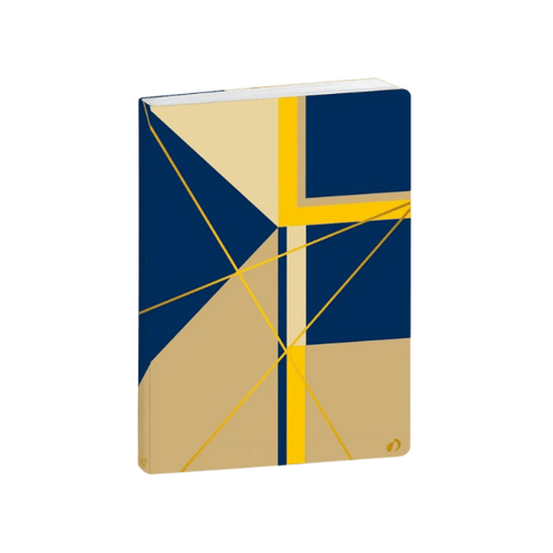 Quo Vadis - Carnet de notes navy jaune 15x21 cm