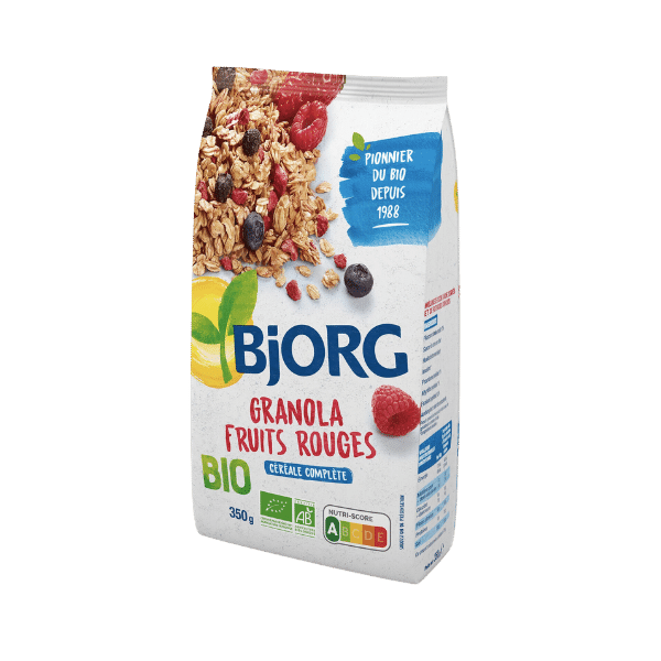 Granola aux fruits rouges - 350g - Bjorg
