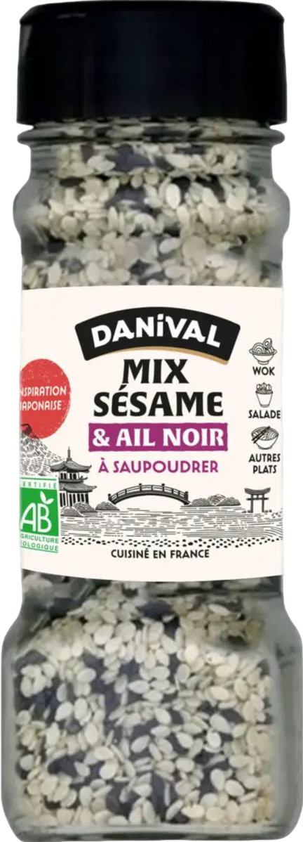 Mix sésame et ail noir bio - 45g