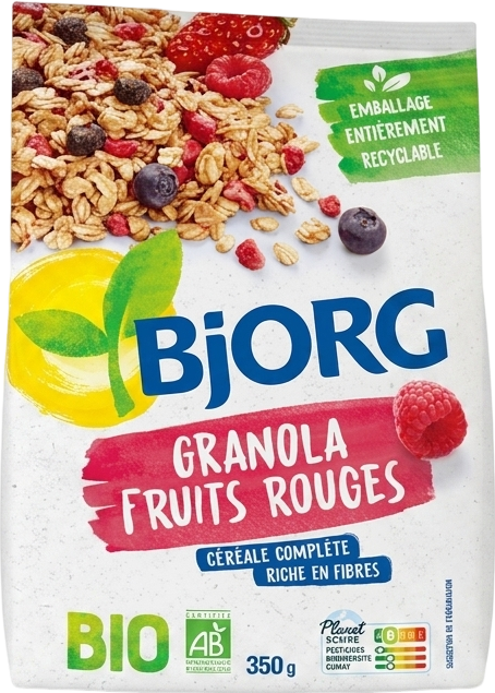 Granola aux fruits rouges - 350g