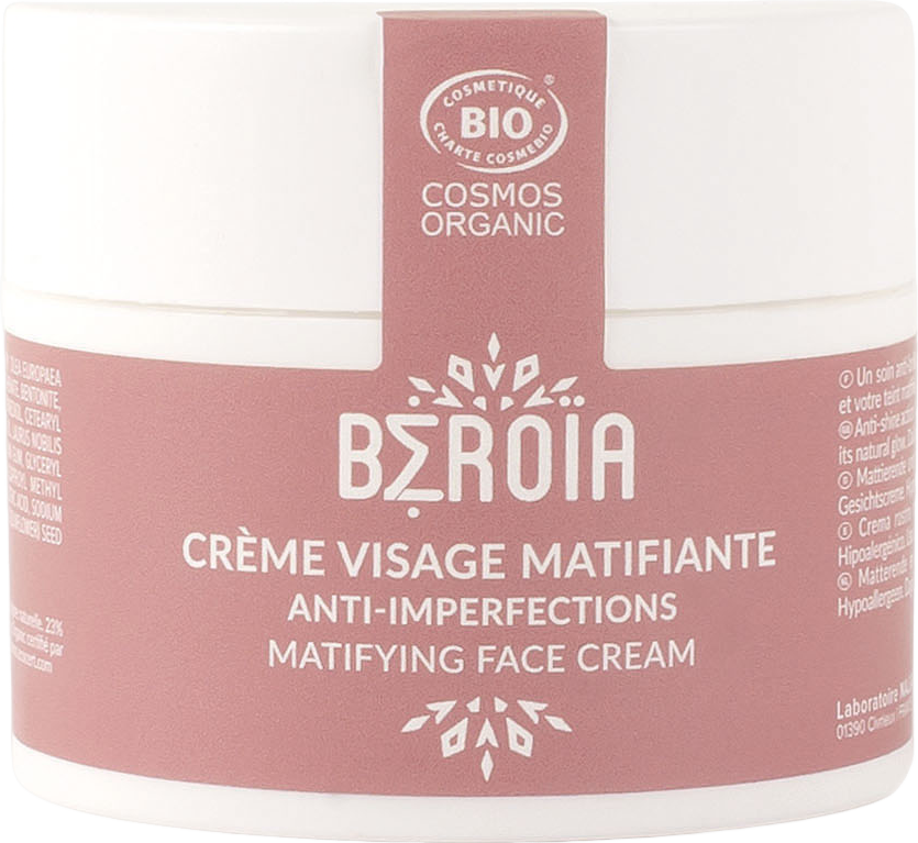 Crème visage matifiante bio - 50ml