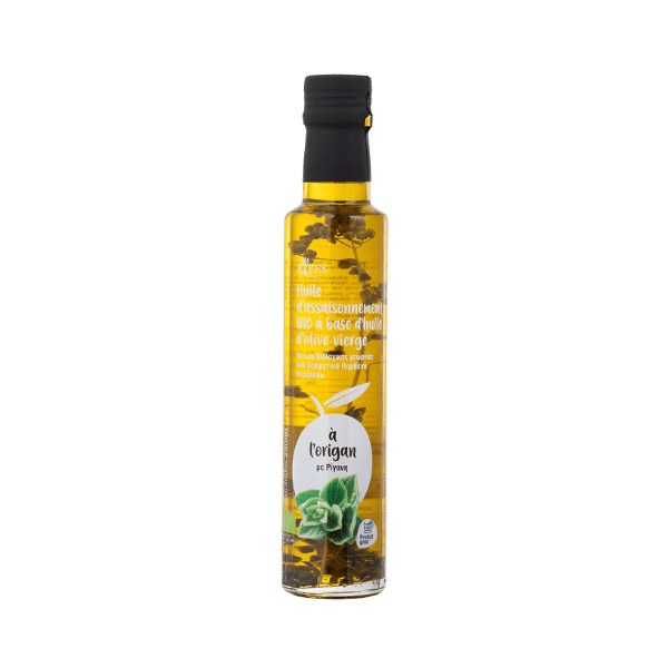 Rizes Greece - Huile d'olive extra vierge à l'origan bio - 250ml