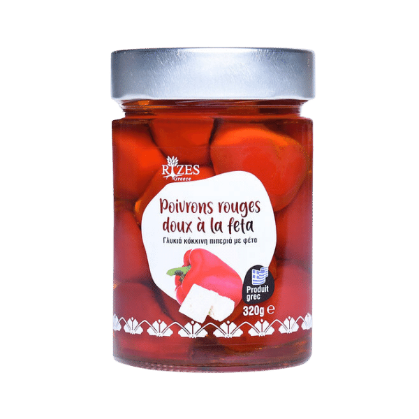 Rizes Greece - Poivrons rouges doux à la feta - 320g