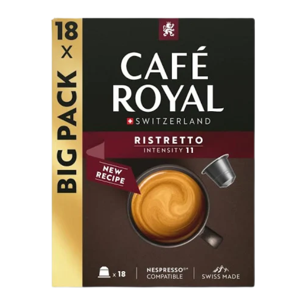 Café ristretto intensité 11 - 18 capsules compatibles Nespresso