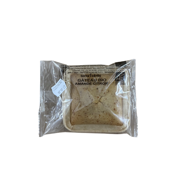 Gâteau aux amandes et citron bio - 70g
