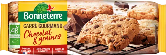 Biscuits chocolat et graines bio - 140g