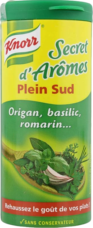 Secrets d'arômes plein sud origan basilic romarin - 60g