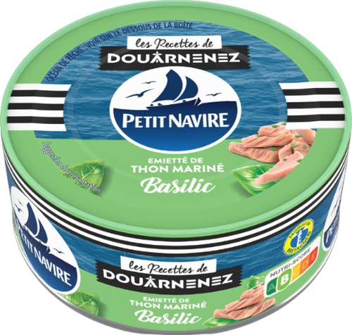 Emietté de thon mariné basilic