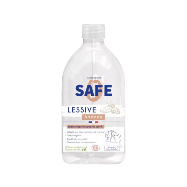 Safe - Lessive liquide universelle à l'amande bio - 1L