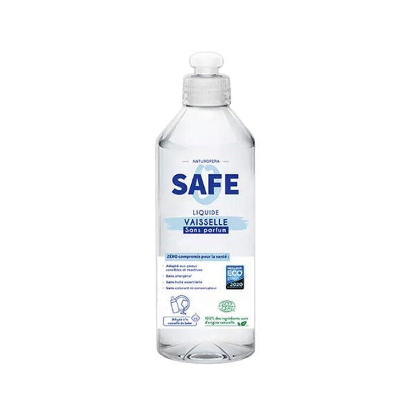 Safe - Liquide vaisselle sans parfum bio - 1L