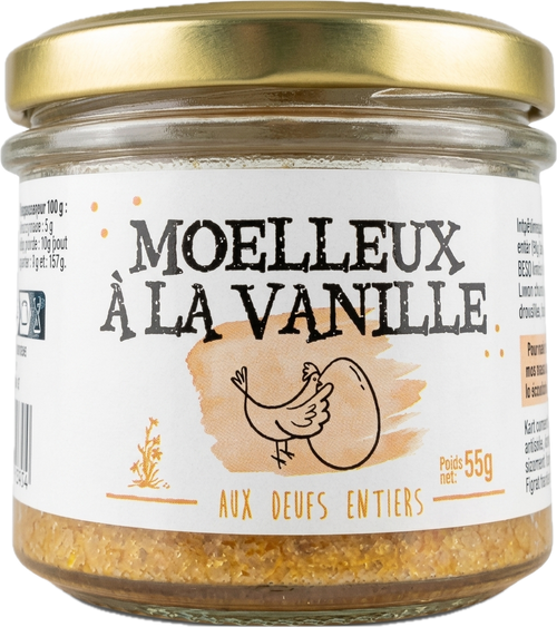 Sans marque - Moelleux à la vanille aux oeuf entiers - 55g - 3245360006454