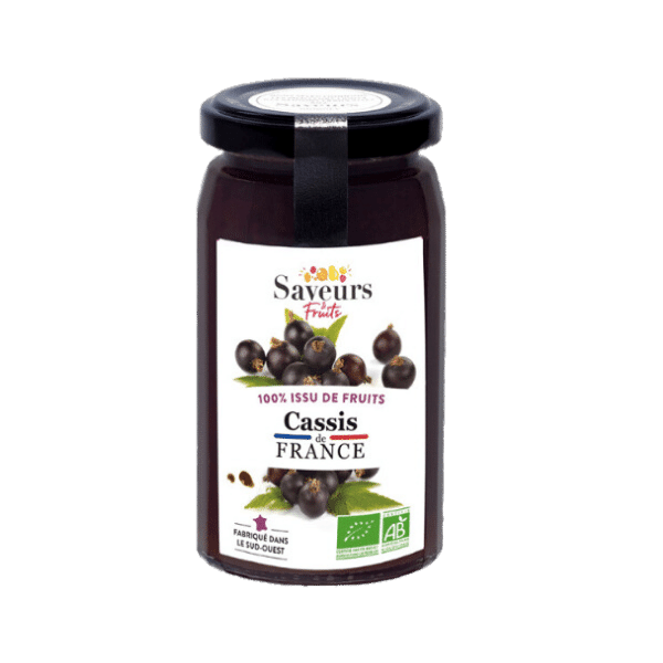 Saveurs & Fruits - Confiture 100% cassis bio - 240g