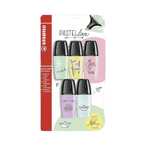 Stabilo - Blister x5 surligneurs BOSS MINI Pastellove