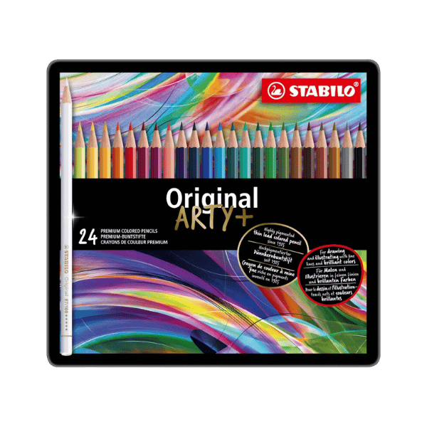 Stabilo - Boîte métal x24 crayons Original