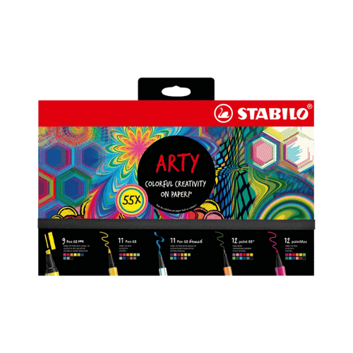 Stabilo - Coffret Arty de 55 feutres et crayons