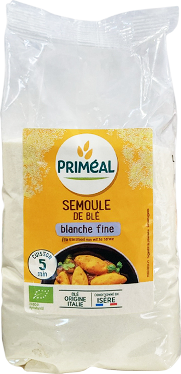 Semoule de blé blanche fine bio - 500g