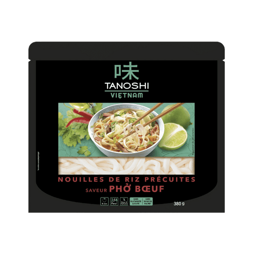 Nouilles de riz précuites saveur phô boeuf - 380g