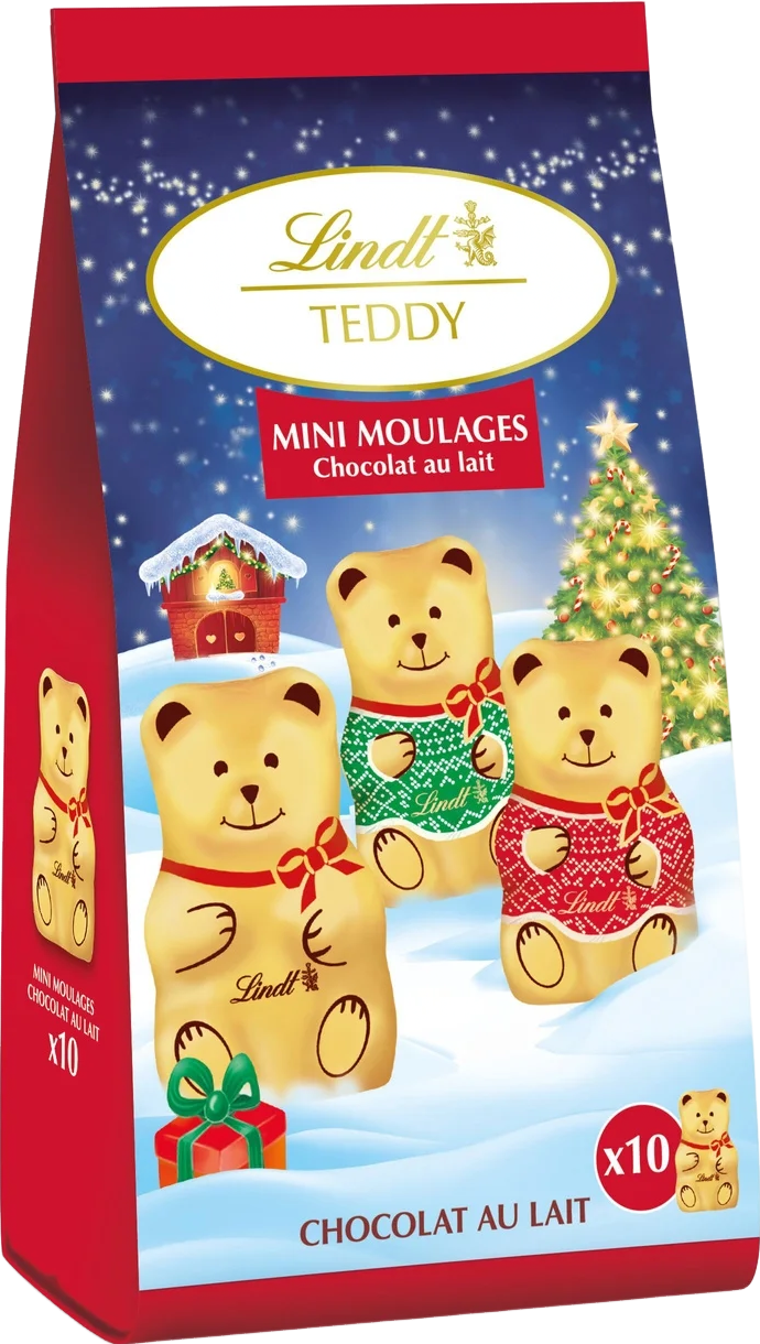 Mini figurines de Noël en chocolat au lait - 120g