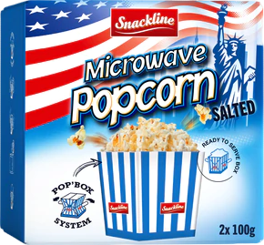 Popcorns salés micro-onde - 2x100g