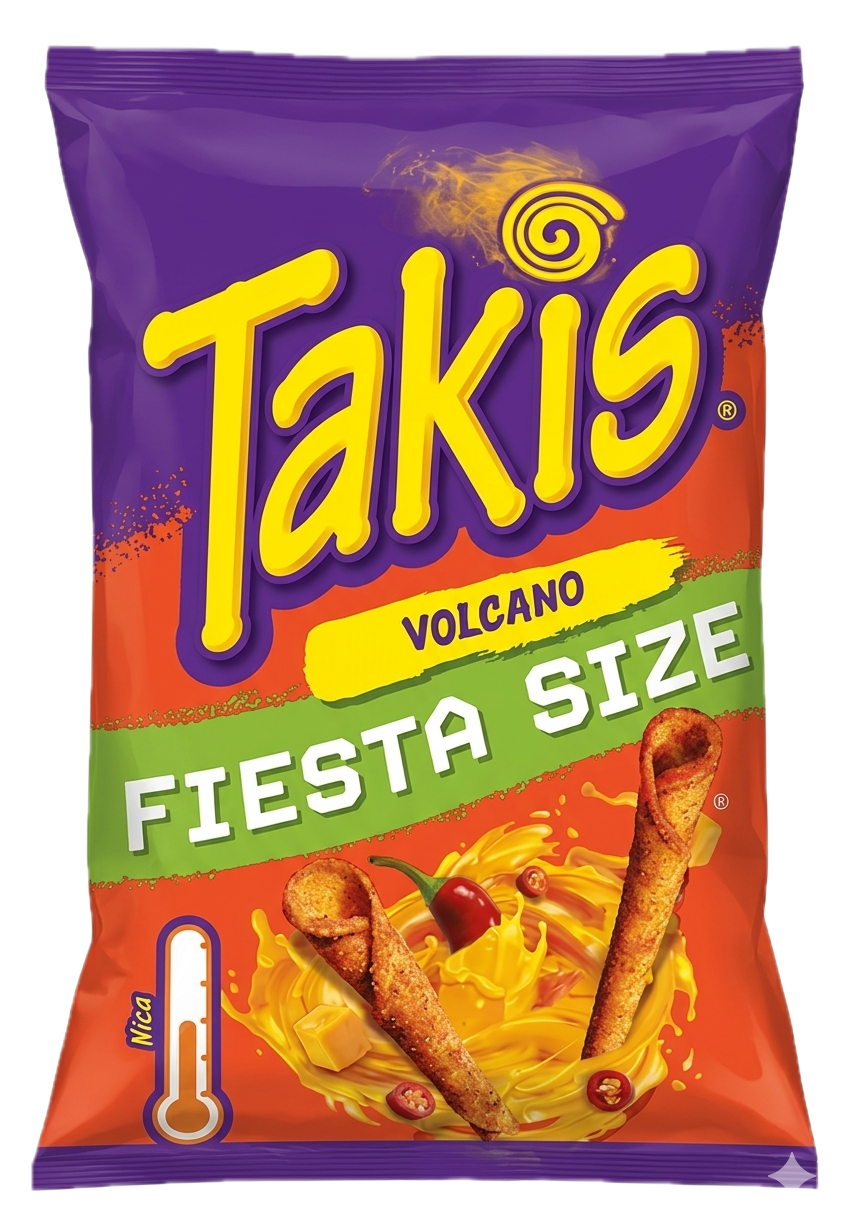 Takis - Chips de maïs saveur fromage et piment - 200g  - 8412600047682