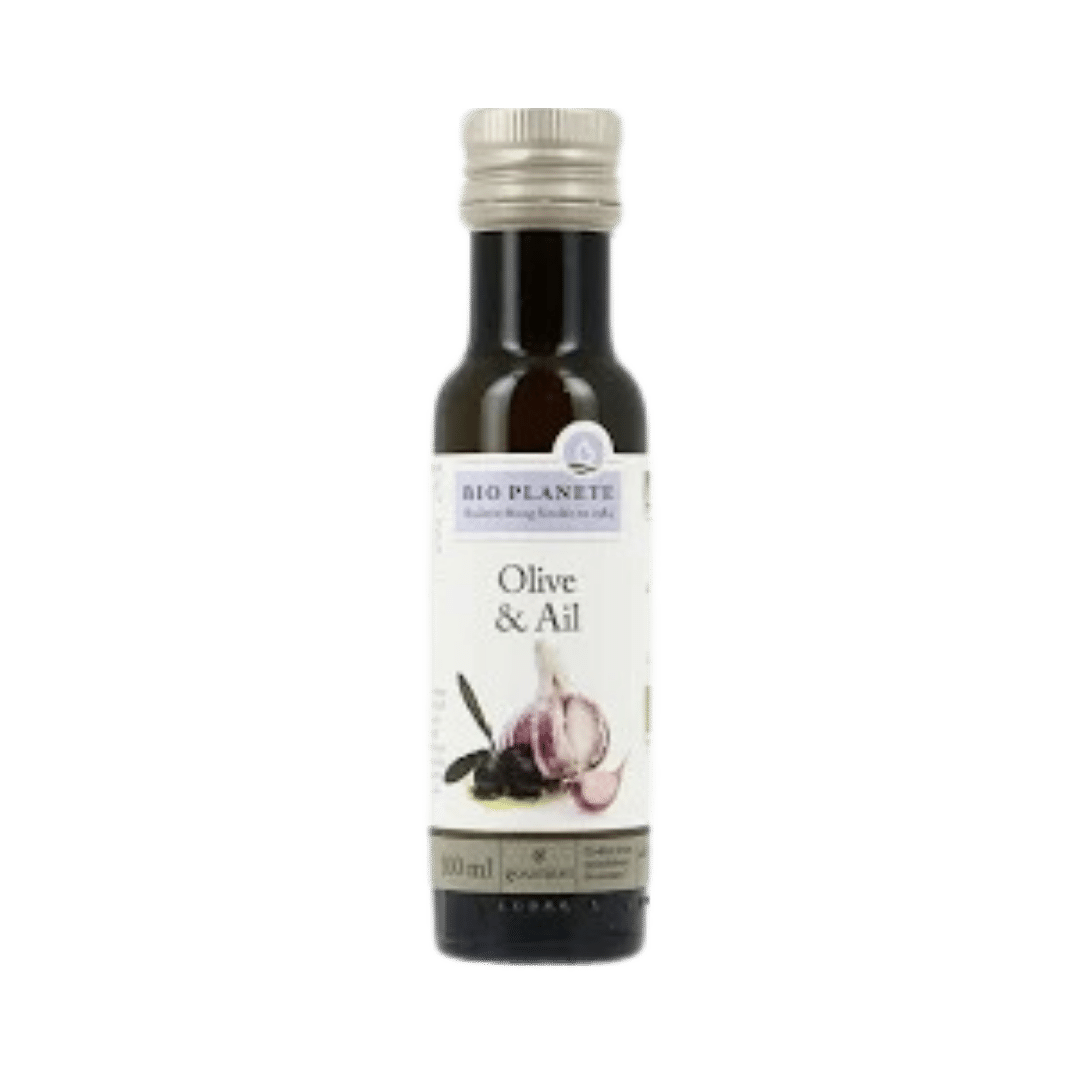 Huile d'olive à l'ail bio - 100ml - Bio Planète