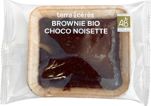 Terra Cérès - Brownie chocolat noisette bio - 75g - 3770006030734