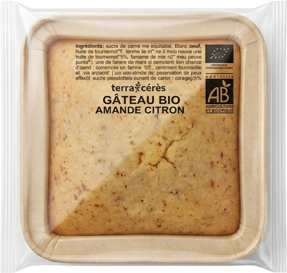 Terra Cérès - Gâteau aux amandes et citron bio - 70g  - 3770006030864