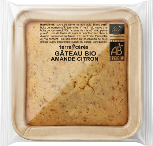 Terra Cérès - Gâteau aux amandes et citron bio - 70g  - 3770006030864
