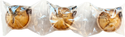 Terra Cérès - Lot de 3 mini-muffins au citron bio - 3x45g - 01013770006030598