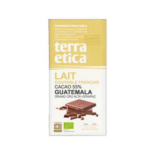 Terra Etica - Chocolat au lait 53% Nicaragua bio - 100g