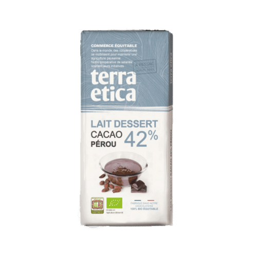 Terra Etica - Chocolat au lait dessert 42% bio - 200g